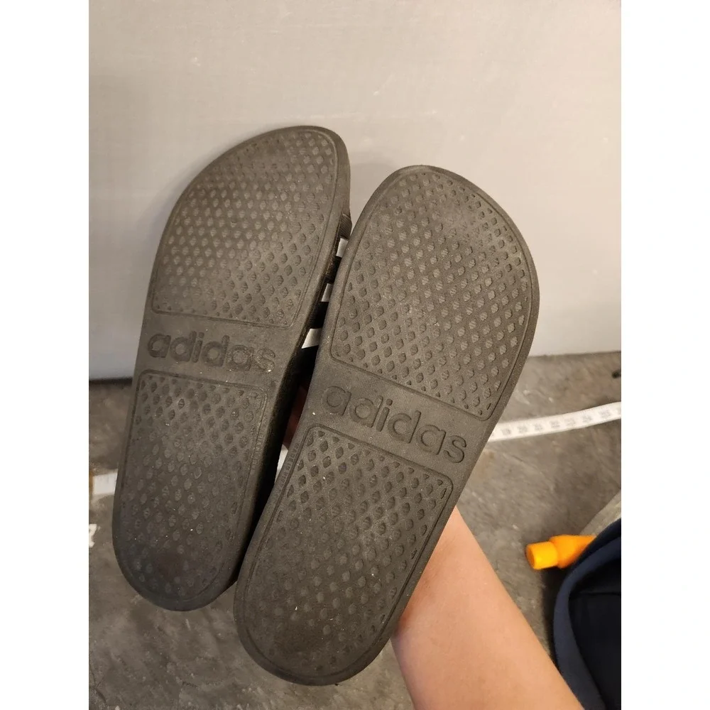 adidas Adilette Aqua Unisex Slides US 8 US W‎ 9 Classic Core Black Cloud White